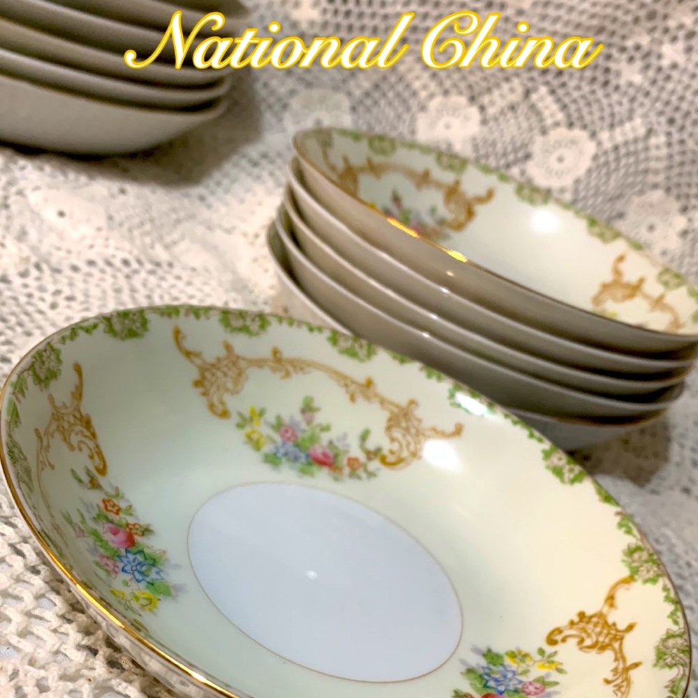 NATIONAL CHINA Vintage Berry Bowls